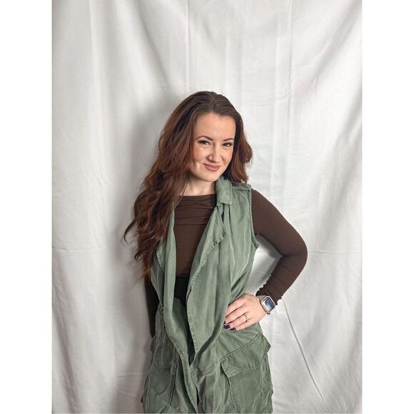 Max Jeans Vest Shrug - Picture 3 of 16